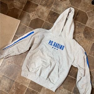 Period Correct Grey Racing Hoodie